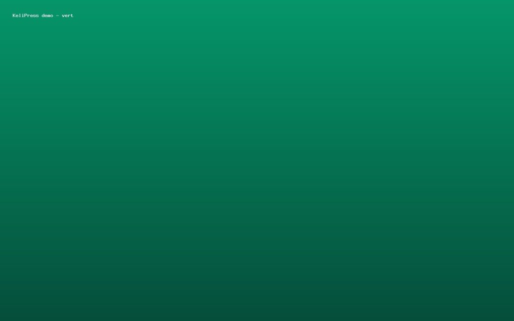 KeliPress demo - vert